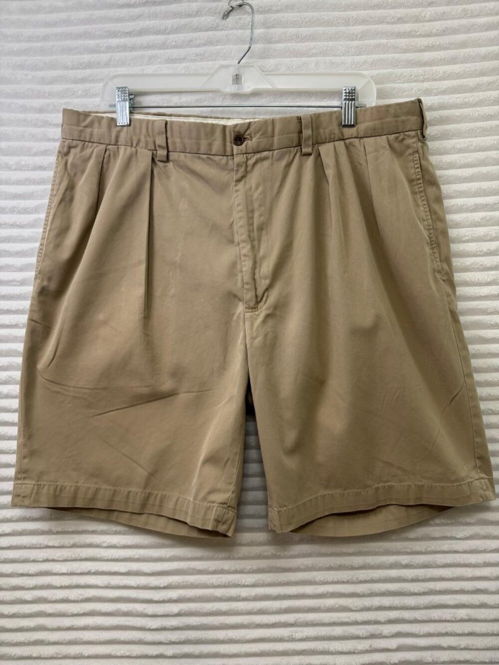 Polo Golf Ralph Lauren Fairway Shorts Men 38 Khaki Pleated Cotton